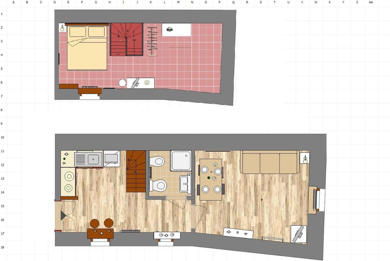 Red House Apartment Губио Екстериор снимка